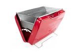 Taino Koffergrill MOX Rot , Metall , 45.5x31.5x30 cm , Grills & Outdoor-Küchen, Holzkohlegrills