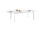 Idimex Gartentisch Verano , Weiß , Metall , Mode , 180x75x103 cm , Gartenmöbel, Gartentische, Gartentische