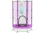 Aiyaplay Kinder Trampolin, Violett, Stahl, Kunststoff , Metall , 140x140 cm , Outdoor Spielzeug
