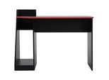 Mobili Rebecca Schreibtisch Schwarz 50/110/85 cm , Holzwerkstoff , 50x85x110 cm , Arbeitszimmer, Schreibtische, Bürotische