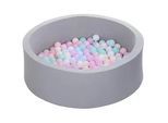 Xxxl Bällebad Grau 90/90/28 cm , Kunststoff , 90x28x90 cm , Spielzeug, Kinderspielzeug, Bällebad