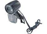 Fahrrad-Frontlicht PROPHETE "LED-Scheinwerfer 40 Lux", schwarz, Fahrradlampen