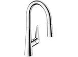 Spültischmischer Hansgrohe Talis S 200 herausziehbare Geschirrbrause, Ausladung 213 mm, chrom - 72813000