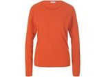 Rundhals-Pullover aus Schurwolle und Kaschmir include orange