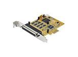 StarTech.com 8 Port PCI Express Karte - PCIe RS232 Erweiterungskarte - 16C1050 UART - Windows & Linux (PEX8S1050) - Serieller Adapter - PCIe - RS-232 x 8 - TAA-konform