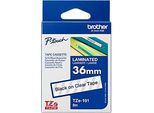 Brother Schriftbandkassette TZe-335, 12 mm breit, schwarz/weiss