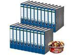 LEITZ® Ordner 1050 + 1kg HARIBO Color-Rado, DIN A4, Rückenbreite 52 mm, 20 Stück, blau