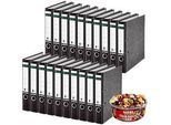 LEITZ® Ordner 1050 + 1kg HARIBO Color-Rado, DIN A4, Rückenbreite 52 mm, 20 Stück, schwarz