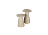byLIVING Zweisatztisch CONE, Breite 35+40 cm, weiß, zwei Tische