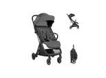 Kikkaboo Kinderwagen Buggy Lauren verstellbar faltbar Aluminiumrahmen bis 22 kg dunkelgrau