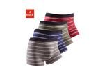 Buffalo Boxer »Boxershorts für Herren«, (Packung, 4 St.), mit schwarzem Webbund