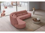 Ecksofa EGOITALIANO "Puffy, extravagant & edel, Retro Designsofa, hoher Sitzkomfort, L-Form", braun (cedar wood), B:330cm H:88cm T:205cm, Sofas, Ecksofa, mit Ottomane, wahlweise mit und ohne elektrischer Relaxfunktion