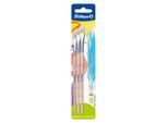 Pelikan Borstenpinsel Pinsel S613F 8/10/12 auf Blister, reine Schweinsborsten,