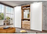 Schwebetürenschrank WIMEX "Magic by fresh to go", braun (plankeneiche nachbildung, weiß), B:300cm H:236cm T:65cm, Schränke, mit drehbarer Spiegeltür