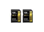Lexar Professional GOLD Series - flash memory card - 128 GB - SDXC UHS-II