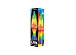 Lava Lamp 37cm White/Tri-colour Rainbow Base