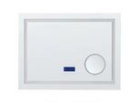 LED-Badezimmer-Spiegel THAIX 80 cm 60 cm Silber