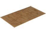 Vossen Badematte »Exclusive«, rutschhemmend beschichtet, fussbodenheizungsgeeignet, Badteppich, Uni-Farben, Karo Muster, Hoch-Tief Effekt, reine Baumwolle