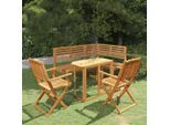 vidaXL 4-tlg. Bistro-Set Massivholz Akazie
