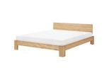 Bett mit Lattenrost Kiefernholz ROYAN 180 x 200 cm Hellbraun