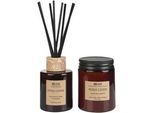 Duftkerze mit Duftverteiler DARK ELEGANCE Sojawachs Frische Note
