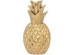 Dekofigur Ananas TYANA Keramik Gold