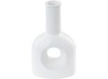 Blumenvase THEBES Keramik 22 cm Weiß