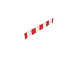 Schake Absperrschranke 250mm hoch für Bau-Schrankenzaun, mit Folie Typ RA1/A rot / weiß (34162)