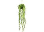 Künstliche Zimmerpflanze BOTANIC-HAUS "Ficus-Pumila-Hängeampel", grün, B:19cm H:60cm T:19cm Ø:19cm, Kunststoff, Kunstpflanzen, Künstliche Zimmerpflanze
