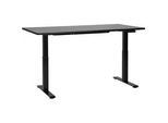 Schreibtisch elektrisch höhenverstellbar DESTINES Schwarz 160 cm 72 cm