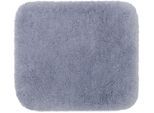 Badematte GÖZZE "»DELUXE«", silber (silberfarben), rechteckig (50cm x 45cm ), 1 Stk., Polyester, Badematten, Badematte, mit extra hohem Flor