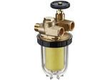 Oventrop Oilpur Z A Heizölfilter-Zweistrang DN 10 3/8" Innengewinde, 3/8" Außengewinde, Sinterkunststoff 2120561