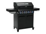 Taino Gasgrill Platinum Yamara Dark 4+2 , Schwarz , Metall , 140x117x55 cm , Grills & Outdoor-Küchen, Gasgrills