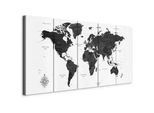 artgeist Leinwandbild , Schwarz, Weiß , Textil, Holzwerkstoff , 5-teilig , rechteckig , 100x40x1.2 cm , Keilrahmen , Bilder & Rahmen, Bilder, Leinwandbilder