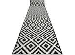 rugsX Läufer BCF Morad 60/150 cm , Schwarz , Textil , Freiform , 60x150 cm , Teppiche & Böden, Teppiche, Teppichläufer