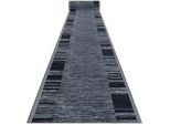 rugsX Läufer Antirutsch Adagio 90/460 cm , Grau , Textil , Freiform , 90x460 cm , Teppiche & Böden, Teppiche, Teppichläufer