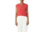 Comma T-Shirt, mit Satin Blende