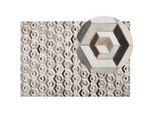 Teppich TAVAK Beige 140 x 200 cm Echtleder