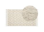 Teppich AKSARAY Beige 80 x 150 cm Baumwolle