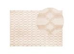 Teppich CIZRE Beige 140 x 200 cm Viskose