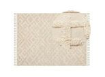 Teppich ARDAHAN Beige 160 x 230 cm Baumwolle