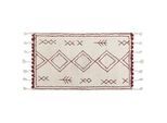 Teppich KENITRA Cremeweiß 80 x 150 cm Baumwolle