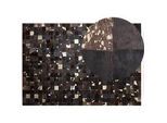 Teppich BANDIRMA Braun 140 x 200 cm Echtleder