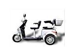 ECO ENGEL 503, Zweisitzer Elektroroller / Seniorenmobil, 25 km/h mit 20 Ah Li-io Akku, Silber