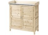 Outsunny Gartenschrank Tannenholz