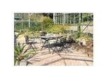 Gartensessel-Set 6-tlg. Alpha Rope Anthrazit Aluminium