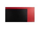 Exacompta Schreibunterlage, weich & flexibel, Kunstleder, zweifarbig, rutschfest, abwischbar, B 600 x T 350 mm, schwarz/rot