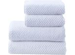 done.® Handtuch Set »Provence Honeycomb 2 Gästetücher (30x50 cm), 2 Handtücher (50x100 cm)«, (Set, 4 St., 2 Gästetücher (30x50 cm)-2 Handtücher (50x100 cm), Waben-Optik, verschiedene Set Varianten erhältlich