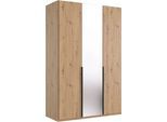 Wimex Kleiderschrank »Mugano,in 8 Breiten,3 Höhen,2 Tiefen, viele Farben, Made in Germany«, (in Basic oder Premium Ausstattung mit 2 weiteren Einlegeböden), mit langen oder kurzen Griffen aus Metall, mit oder ohne Spiegel