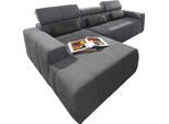 DOMO collection Ecksofa »Brandon B/T/H: 289/177/80 cm, whlw. mit Sitztiefenverstellung, L-Form«, mit Kopfteilverstellung, wahlweise Sitztiefenverstellung, L-Form